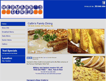 Tablet Screenshot of cattinsrestaurant.com